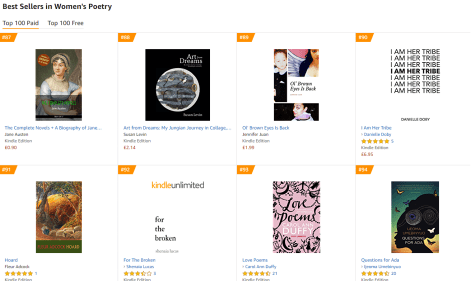 jennifer juan best seller womens poetry chart